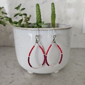 Beaded Leverback Earrings